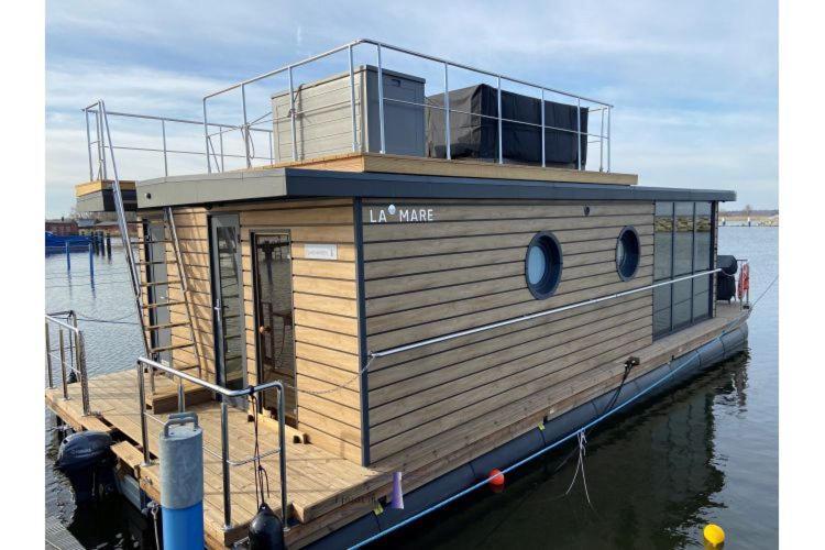 Hausboot Fjord Haven Mit Biosauna In Barth Extérieur photo