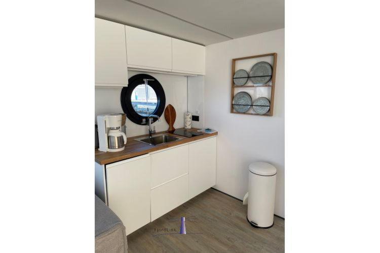 Hausboot Fjord Haven Mit Biosauna In Barth Extérieur photo